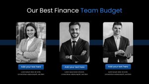 Budget Presentation Template team project slide