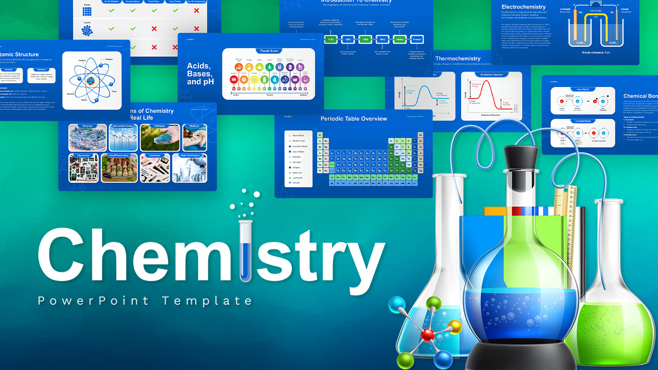 Chemistry PowerPoint Deck Template Featured Image