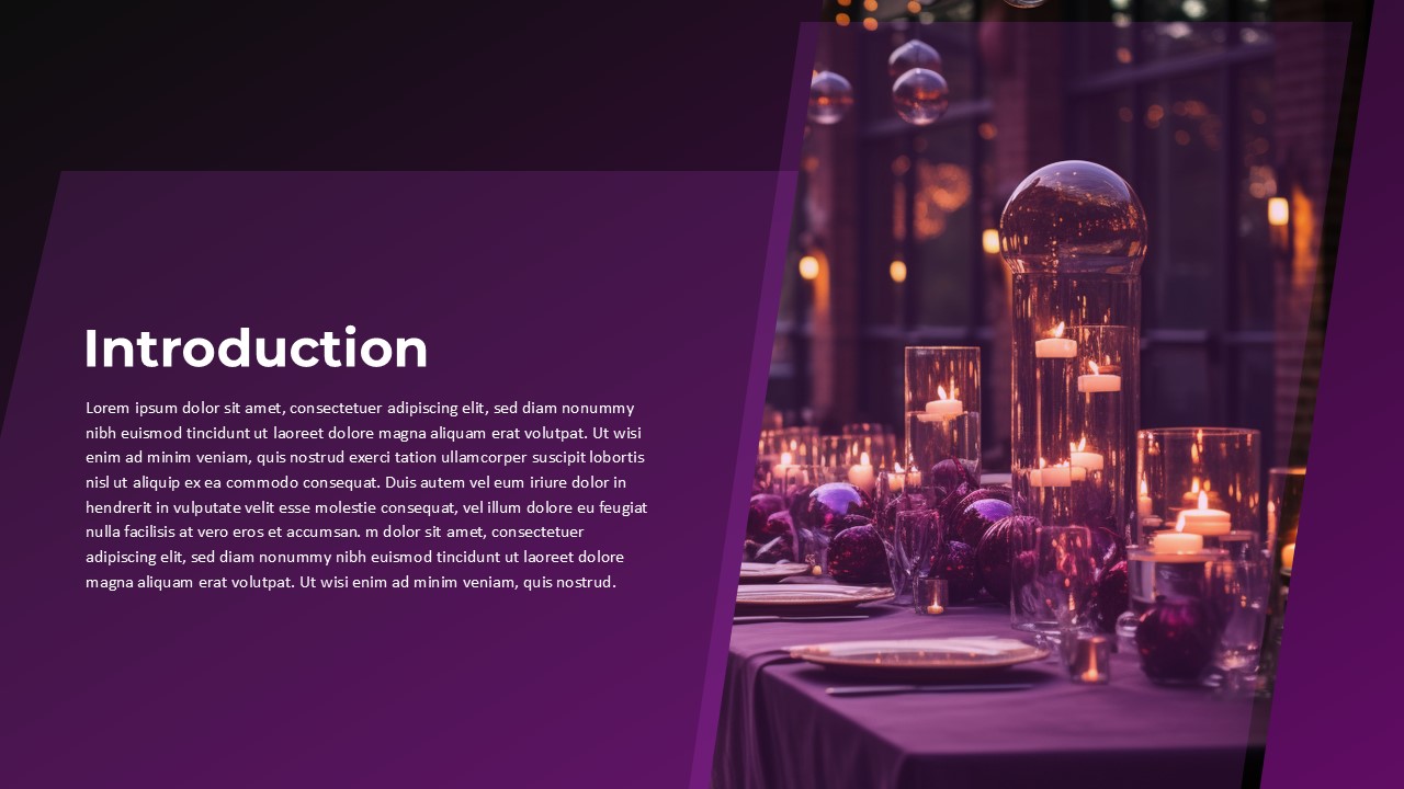 Free Event Management Presentation Template introduction