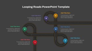 Looping Road PowerPoint Template