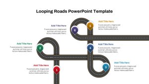 Looping Road PowerPoint Template