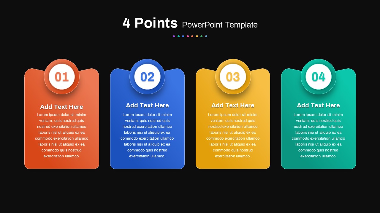 Points PowerPoint Templates columns