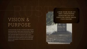 Rustic PowerPoint Presentation Template Vision Slide