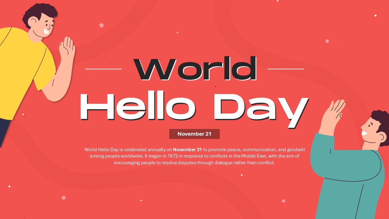 World Hello Day PowerPoint Template featured image